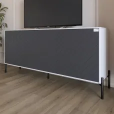 Тумба Lion Амарант 168x40x76.5 см Німфея Альба/Графітовий (LION-043017) Тумба Lion Амарант 168x40x76.5 см Німфея Альба/Графітовий (LION-043017)