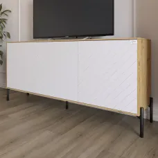 Тумба Lion Амарант 168x40x76.5 см Дуб Артізан/Білий (LION-043019) Тумба Lion Амарант 168x40x76.5 см Дуб Артізан/Білий (LION-043019)