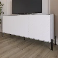 Тумба Lion Амарант 168x40x76.5 см Кашемір/Білий (LION-043023) Тумба Lion Амарант 168x40x76.5 см Кашемір/Білий (LION-043023)