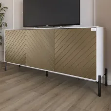 Тумба Lion Амарант 168x40x76.5 см Бетон/Перламутровий металік (LION-043044) Тумба Lion Амарант 168x40x76.5 см Бетон/Перламутровий металік (LION-043044)