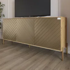 Тумба Lion Амарант 168x40x76.5 см Дуб Артізан/Перламутровий металік (LION-043050) Тумба Lion Амарант 168x40x76.5 см Дуб Артізан/Перламутровий металік (LION-043050)