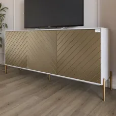 Тумба Lion Амарант 168x40x76.5 см Бетон/Перламутровий металік (LION-043059) Тумба Lion Амарант 168x40x76.5 см Бетон/Перламутровий металік (LION-043059)