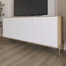Тумба Lion Амарант 168x40x76.5 см Дуб Аппалачі/Білий (LION-043064) Тумба Lion Амарант 168x40x76.5 см Дуб Аппалачі/Білий (LION-043064)