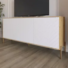 Тумба Lion Амарант 168x40x76.5 см Дуб Артізан/Білий (LION-043065) Тумба Lion Амарант 168x40x76.5 см Дуб Артізан/Білий (LION-043065)