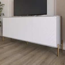 Тумба Lion Амарант 168x40x76.5 см Кашемір/Білий (LION-043069) Тумба Lion Амарант 168x40x76.5 см Кашемір/Білий (LION-043069)