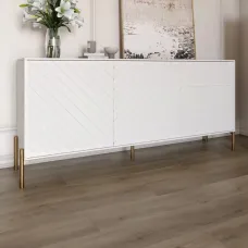 Тумба Lion Амарант 168x40x76.5 см Бетон/Білий (LION-043074) Тумба Lion Амарант 168x40x76.5 см Бетон/Білий (LION-043074)