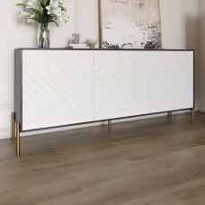 Тумба Lion Амарант 168x40x76.5 см Бетон темний/Білий (LION-043076) Тумба Lion Амарант 168x40x76.5 см Бетон темний/Білий (LION-043076)