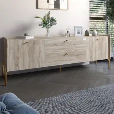 Тумба Lion Wood 180x40x50 см Дуб Сонома (LION-043115) Тумба Lion Wood 180x40x50 см Дуб Сонома (LION-043115)