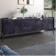 Тумба Lion Wood 180x40x50 см Бетон темний (LION-043124)