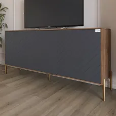 Тумба Lion Амарант 168x40x76.5 см Дуб Ліворно/Графітовий (LION-043080) Тумба Lion Амарант 168x40x76.5 см Дуб Ліворно/Графітовий (LION-043080)