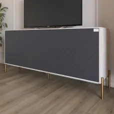 Тумба Lion Амарант 168x40x76.5 см Самоа Димчастий/Графітовий (LION-043085) Тумба Lion Амарант 168x40x76.5 см Самоа Димчастий/Графітовий (LION-043085)