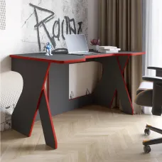 Стіл геймерський Lion Крід 130х80х74.5 Антрацит/Червоний (LION-041729) Стіл геймерський Lion Крід 130х80х74.5 Антрацит/Червоний (LION-041729)