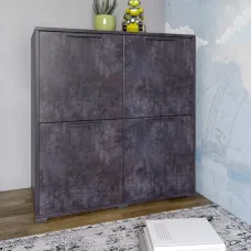 Тумба Lion Краш 82x43x86 см Бетон темний (LION-041766) Тумба Lion Краш 82x43x86 см Бетон темний (LION-041766)