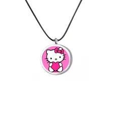Кулон Bioworld Hello Kitty із серцем Сріблястий (27330)