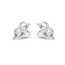 Серебряные серьги No Brand Узел бесконечности 293761C01 (2602727505)