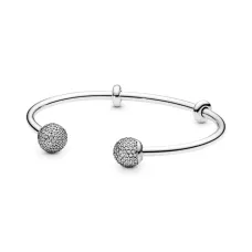 Браслет відкритий бангл No Brand 596438CZ 18 см (2542836867)