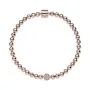 Браслет No Brand Бісер та паве з покриттям рожевим золотом 588342CZ 21 см (2543849671)
