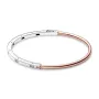 Браслет бангл двокольоровий No Brand I-D з паве 582740C01 16 см (2543958711)