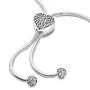 Браслет No Brand Серце та паві 598699C01 One Size (2544003877)