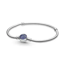 Браслет із застібкою No Brand Блискучий синій диск 599288C01 20 см (2545090187)