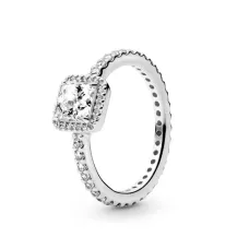 Каблучка No Brand Блискучий квадрат 190947CZ 50 (2545282279)