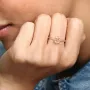 Каблучка з короною та рожевим каменем No Brand 188289C01 48 (2553931504)