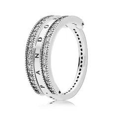 Каблучка з логотипом та сердечками No Brand 197404CZ 58 (2553949209)