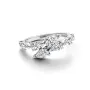 Кольцо асимметричное с паве No Brand 193004C01 50 (2554026657)