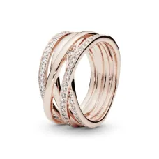 Каблучка No Brand Сяючі лінії 180919CZ 56 (2554045558)