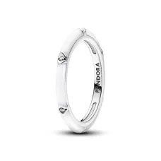 Каблучка No Brand ME Біла емаль та каміння 193089C01 56 (2554162094)