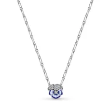 Кольє No Brand Блакитна фіалка 390770C01 45 см (2556799889)