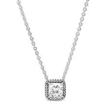 Намисто з кулоном No Brand Сяючий квадрат 396241CZ 45 см (2556873142)