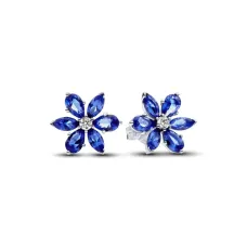 Серьги No Brand Блестящий синий гербарий 292407C01 (2558122993)
