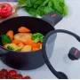 Каструля з антипригарним покриттям Magio MG-1171 5 л 24 см iz16784
