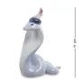 Інтер'єрна фігурка Pavone Cobra in a fancy hat 11x8 см Блакитний (262980)