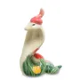 Інтер'єрна фігурка Pavone Cobra in a fancy hat with tulips on the side 11x8 см Зелений (262981)