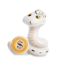 Мини фигурка Sabefet Snake with a coin 8 см Белый (263006)