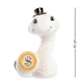 Мини фигурка Sabefet Snake with a coin 10 см Белый (263008)