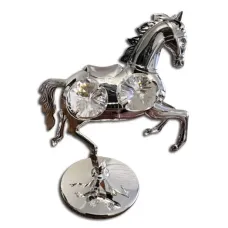 Міні фігурка Crystocraft Horse silver 8.5x6x3 см Сріблястий (263020) Міні фігурка Crystocraft Horse silver 8.5x6x3 см Сріблястий (263020)