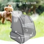 Рюкзак для переноски домашних питомцев CosmoPet CP-42 41х28х35 см Серый (3_06410)