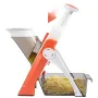 Ручная овощерезка-мультислайсер для овощей и фруктов Brava Spring Slicer 3 лезвия Оранжево-белый (2104618551)