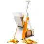 Ручная овощерезка-мультислайсер для овощей и фруктов Brava Spring Slicer 3 лезвия Оранжево-белый (2104618551)