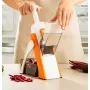 Ручная овощерезка-мультислайсер для овощей и фруктов Brava Spring Slicer 3 лезвия Оранжево-белый (2104618551)