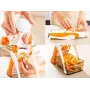 Ручная овощерезка-мультислайсер для овощей и фруктов Brava Spring Slicer 3 лезвия Оранжево-белый (2104618551)