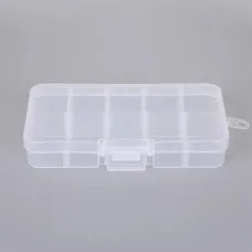 Коробка пластиковая ВРТ 10 ячеек 12.5х6х2 см Прозрачный (С051418) Коробка пластиковая ВРТ 10 ячеек 12.5х6х2 см Прозрачный (С051418)