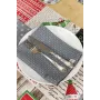 Набор салфеток Прованс Merry Christmas 35х45 см Серый 3 шт