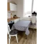 Скатерть на стол Прованс Маричка 120х136 см Черно-белый
