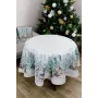 Скатерть новогодняя круглая Прованс Сказочные гномы 136 см Разноцветный