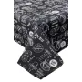 Скатертина на стіл Прованс Breakfast black 136х180 см Чорно-білий