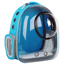 Рюкзак для переноски домашних питомцев CosmoPet CP-101 с иллюминатором 42х25х32 см Голубой (3_06540)